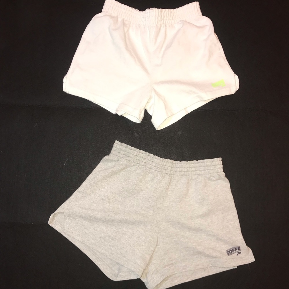 Two pairs of Soffe shorts girls size M(8-10)